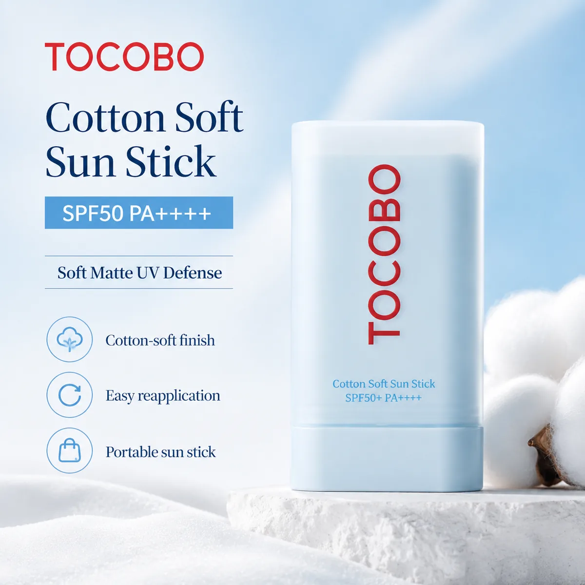 Home 12 TOCOBO Cotton Soft Sun Stick SPF50